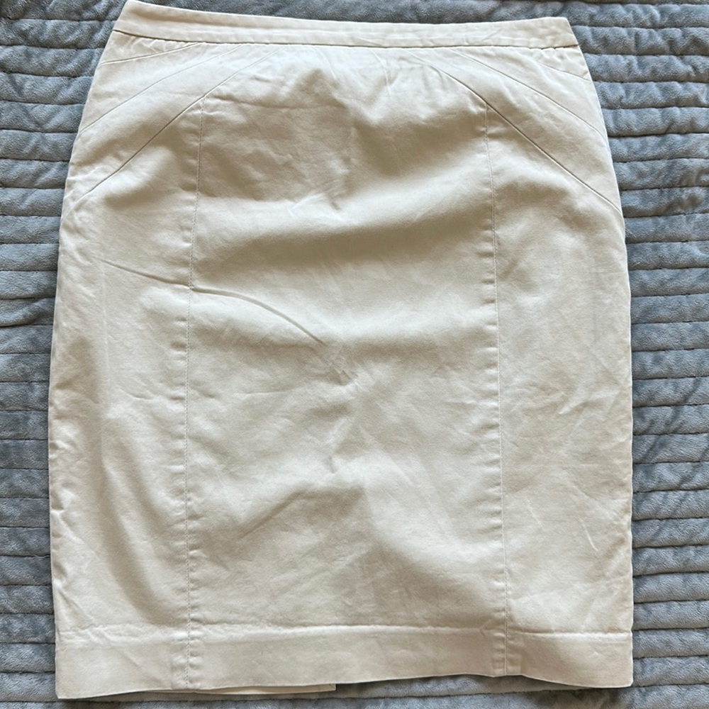 Light khaki pencil skirt